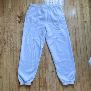 Light blue TNA cozy fleece mega sweatpants